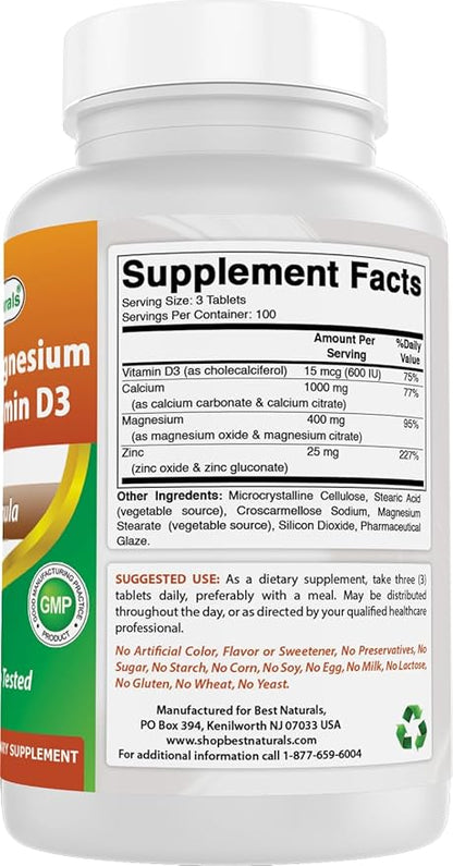 Calcium Magnesium Zinc with Vitamin D3