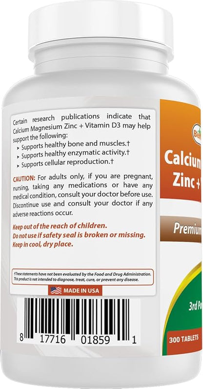 Calcium Magnesium Zinc with Vitamin D3