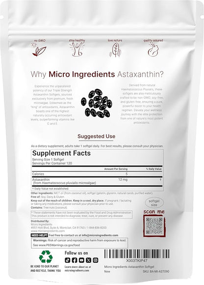 Astaxanthin 12mg with MCT Oil