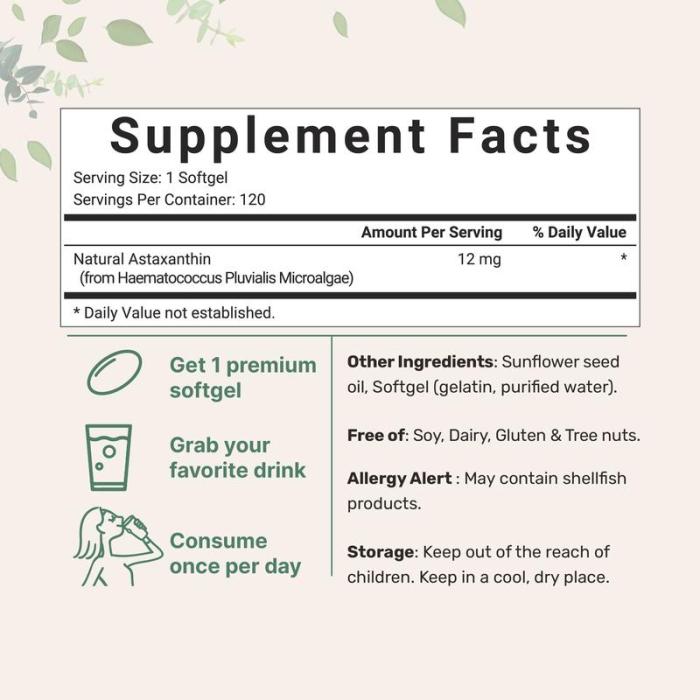 Astaxanthin 12mg with MCT Oil